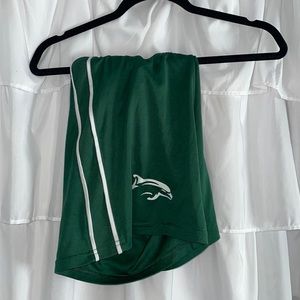 Le Moyne college Nike green athletic shorts